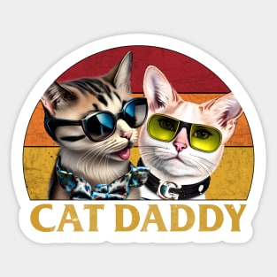 Cat Daddy Funny Sticker